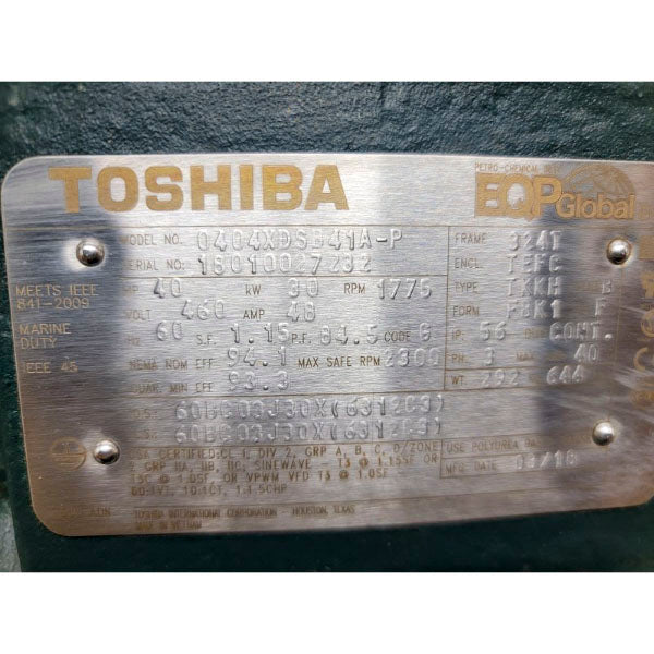 TOSHIBA 0404XDSB41A-P 460V 48A NSMP