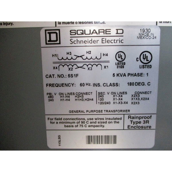 SQUARE D 5S1F 240/480V NSMP