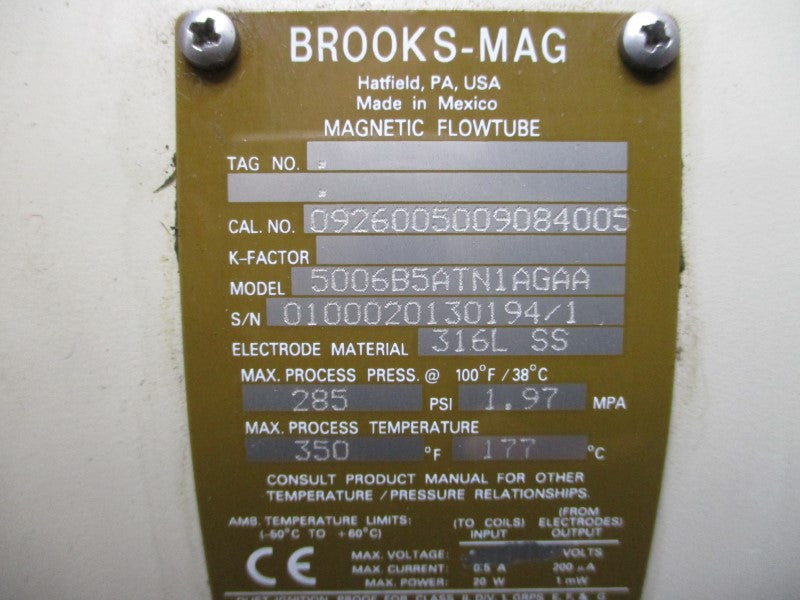 BROOKS-MAG 5006B5ATN1AGAA 285PSI NSNP