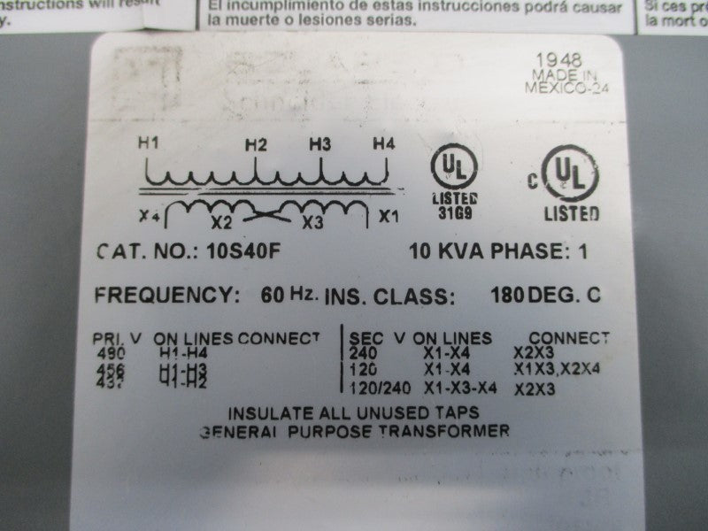SQUARE D 10S40F 480V (AS PICTURED) NSNP
