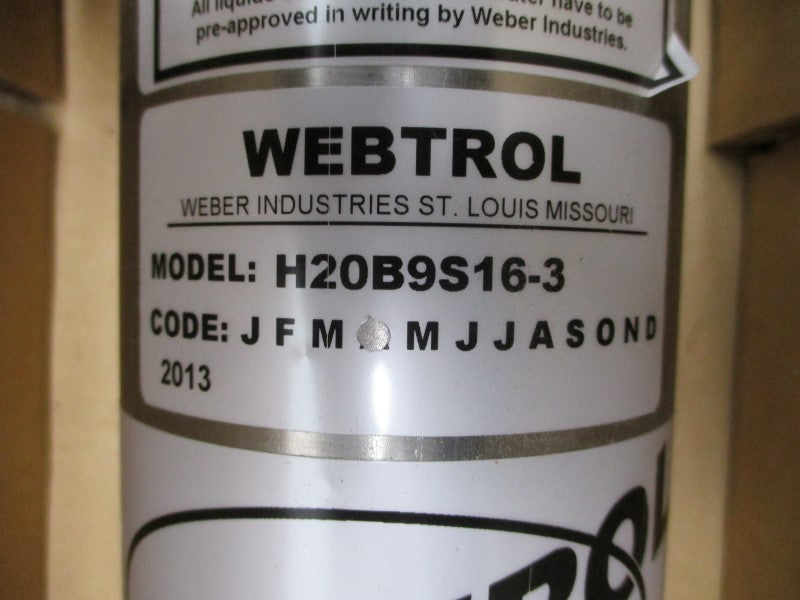 WEBTROL H20B9S16-3 W/ US MOTORS EE607 P63TLH-4853 208-230/460V 5.0-5.0/2.5A NSMP
