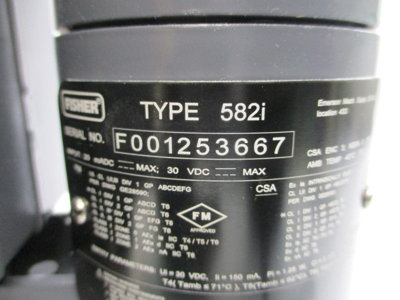 FISHER CONTROLS 3582-288-19776 582I 30VDC NSMP