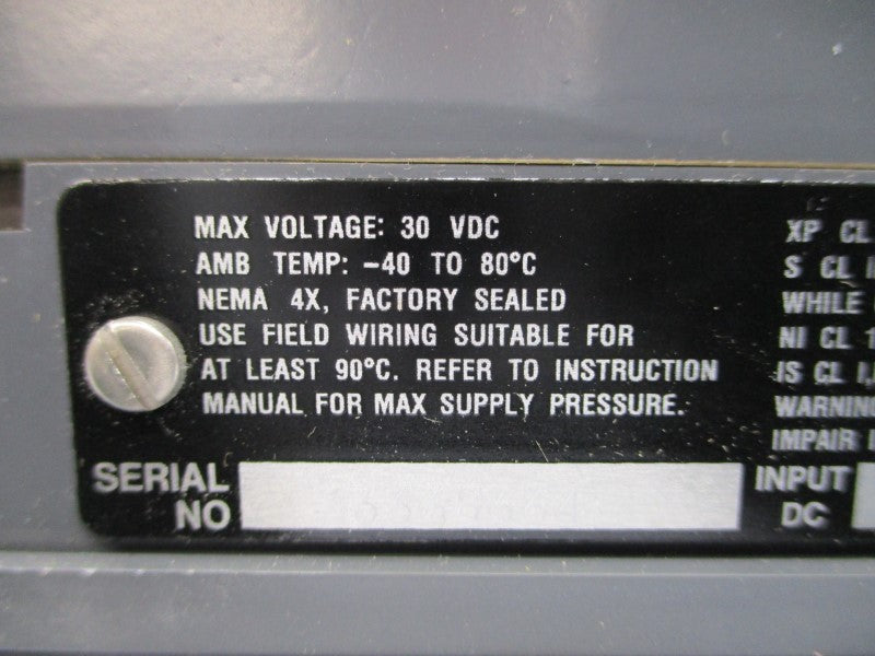 FISHER CONTROLS FSDVC6020 DVC6020 30VDC NSMP