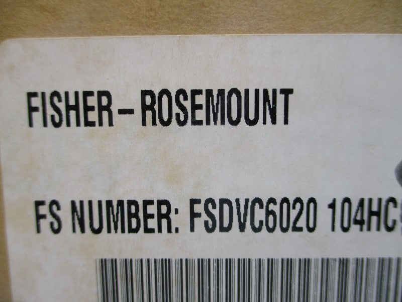 FISHER CONTROLS FSDVC6020 DVC6020 30VDC NSMP