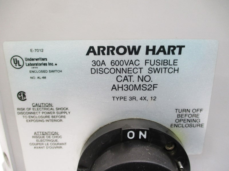 ARROW HART AH30MS2F 600VAC 30A NSMP