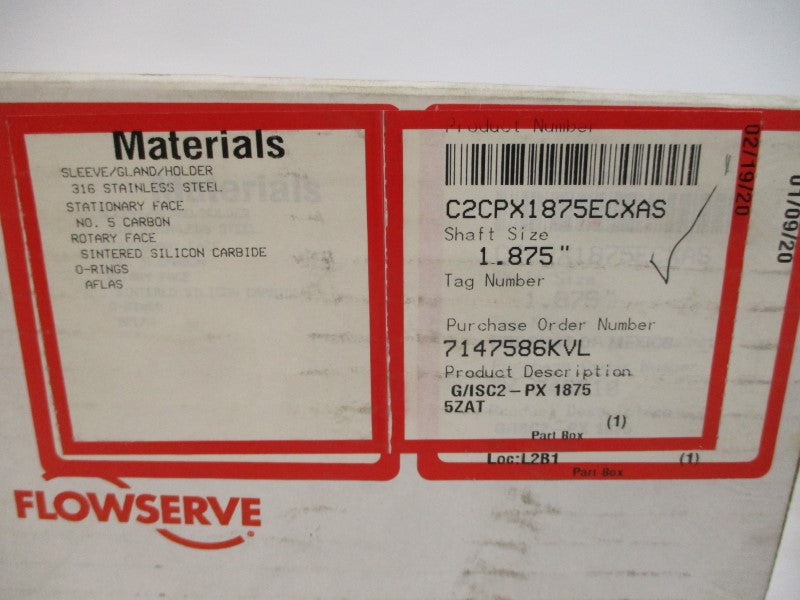 FLOWSERVE C2CPX1875ECXAS 1.875" NSMP