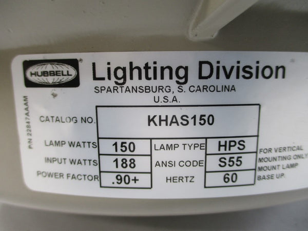 HUBBELL KHAS150 277V .72A NSNP