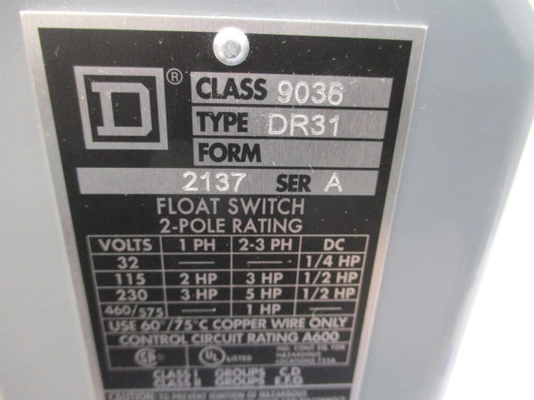 SQUARE D 9036DR31 SER. A 460/575V NSMP