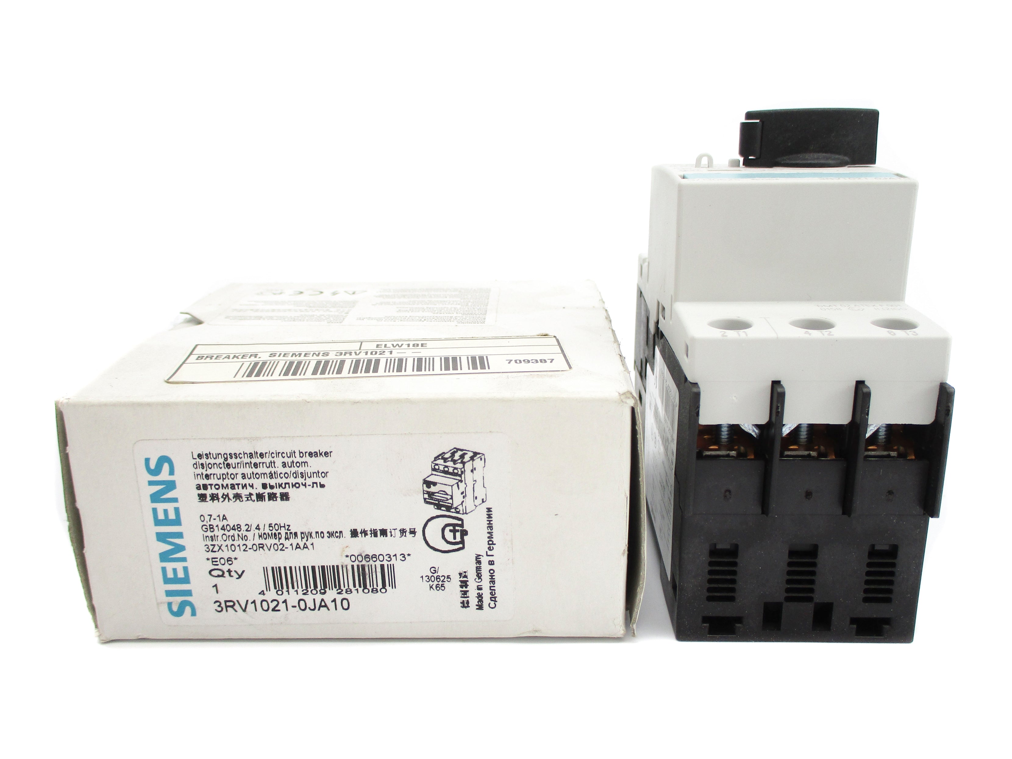 SIEMENS 3RV1021-0JA10 600V 0.7-1A NSMP