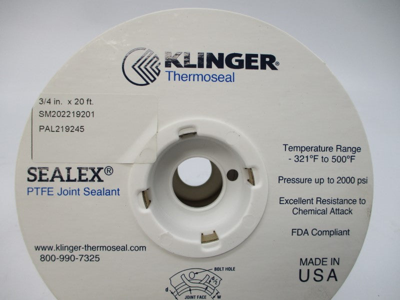 KLINGER THERMOSEAL PAL219244 SM202219201 2000PSI 3/4"X20' NSMP