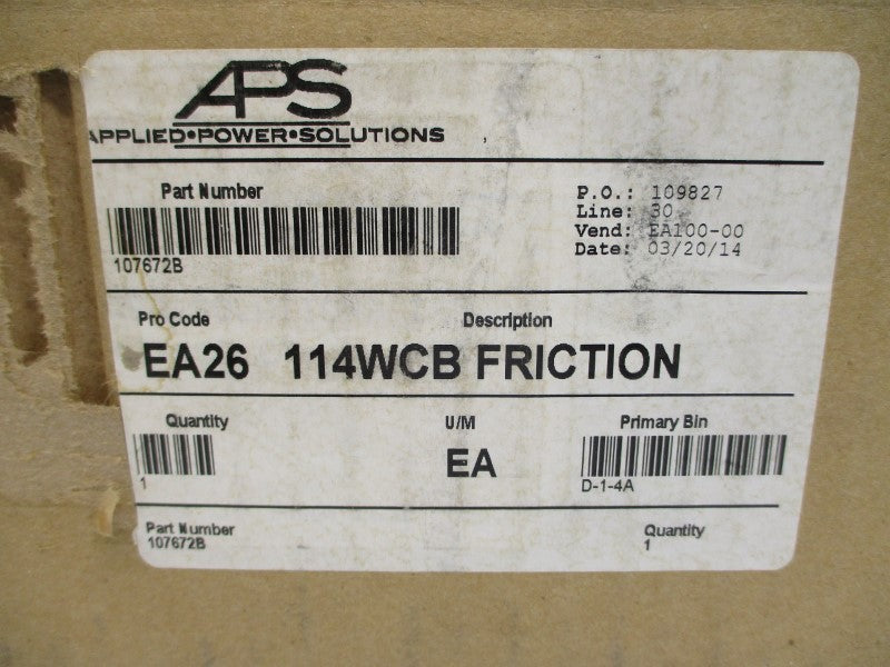 APS 107672B EA26 114WCB NSMP