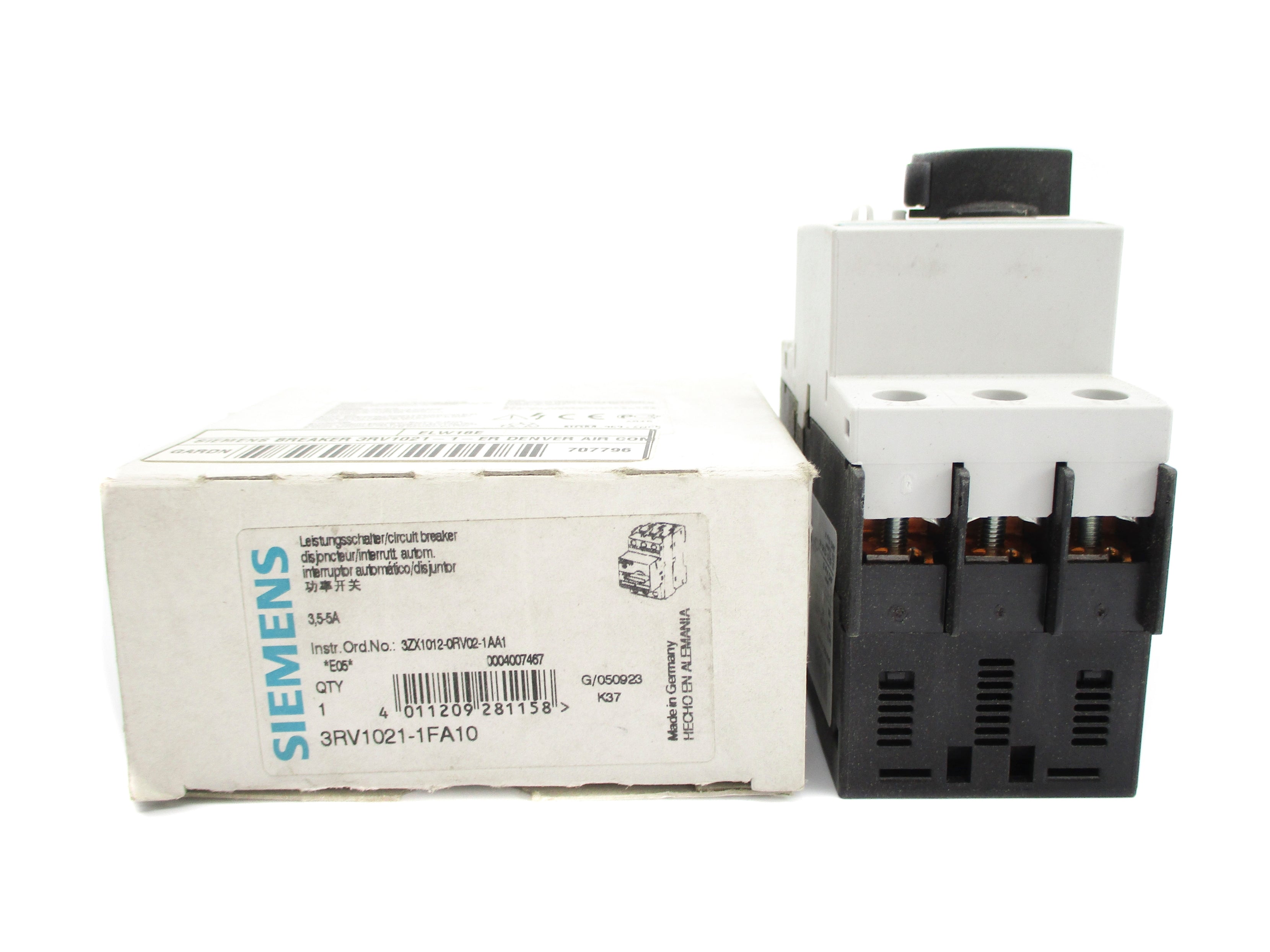 SIEMENS 3RV1021-1FA10 690V 3.5-5A NSMP
