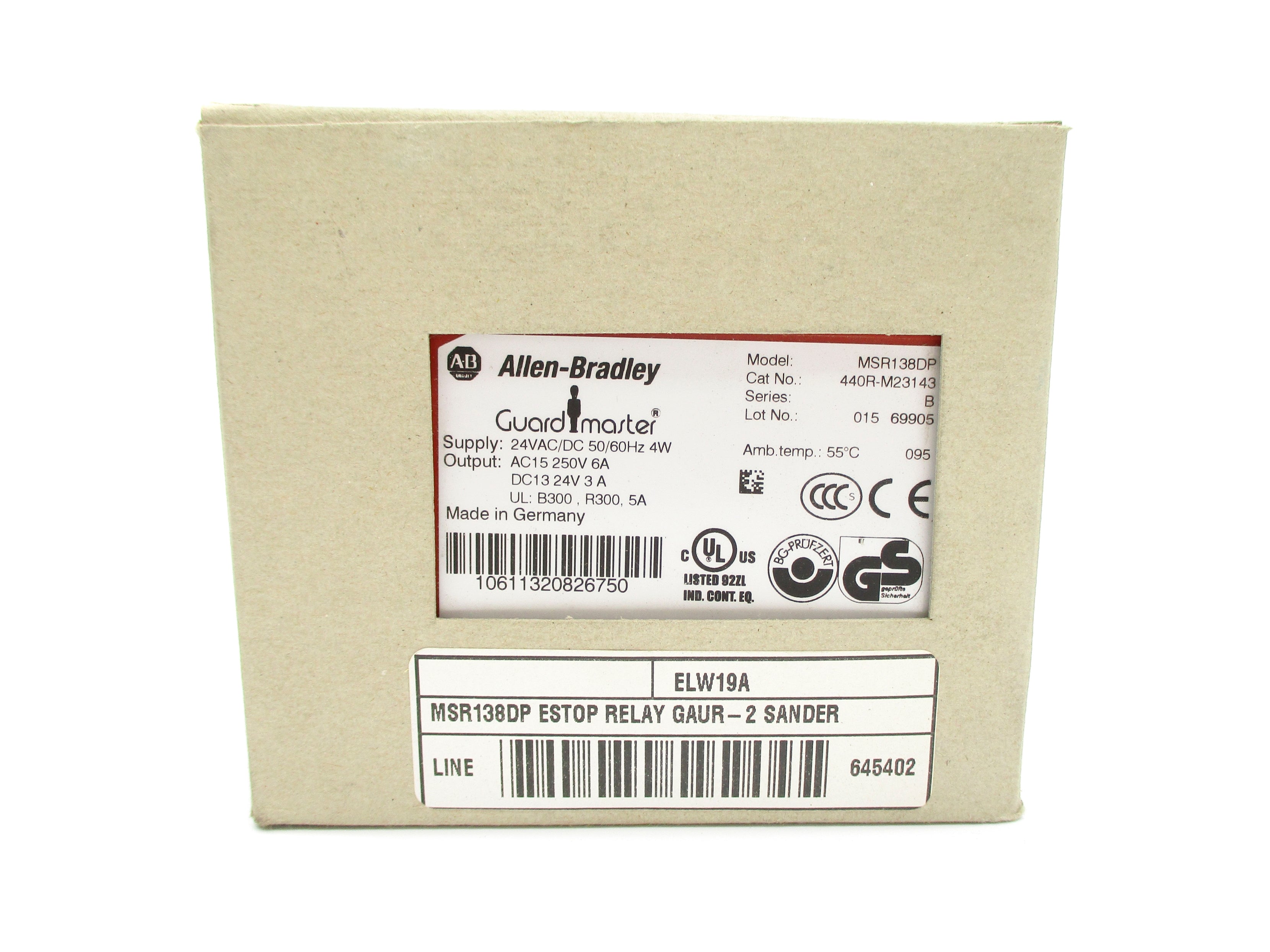 INDUSTRIAL SPARE PART 440R-M23143 SER. B 24VAC/DC 3A NSMP