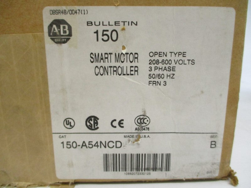 ALLEN BRADLEY 150-A54NCD SER. B F/W 3 208-600VAC 54A (BR/WH) NSMP