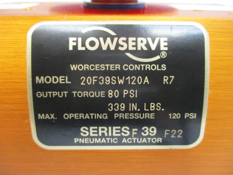 FLOWSERVE 20F39SW120AR7 SER. 39 120PSI NSMP
