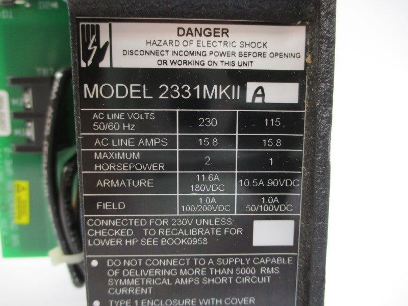 FINCOR AUTOMATION 2331MKIIA 2331A 115/230VDC NSMP