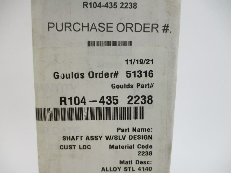 GOULDS PUMPS R104-435 2238 NSMP