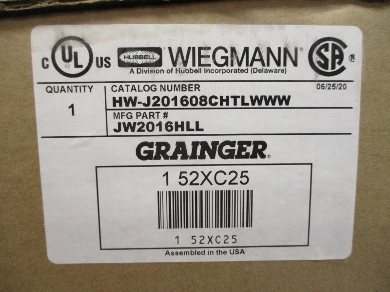 WIEGMANN JW2016HLL HW-J201608CHTLWWW NSMP