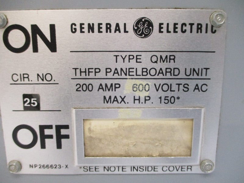 GENERAL ELECTRIC THFP364 600VAC 200A UNMP