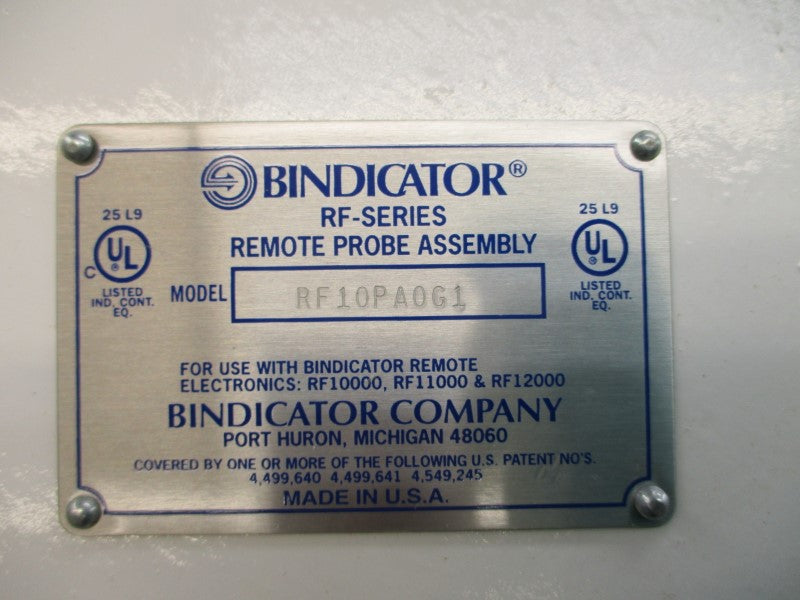 BINDICATOR RF10PA0G1 NSNP
