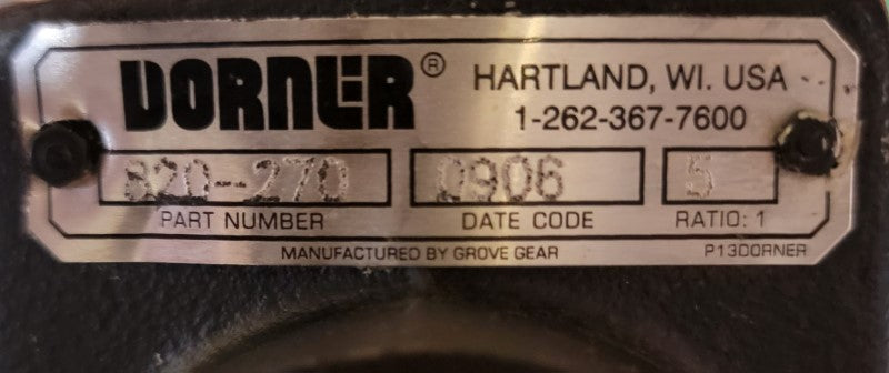 DORNER 32M005HL423FN 208-230/460V 1.3-1.2/.6A NSNP