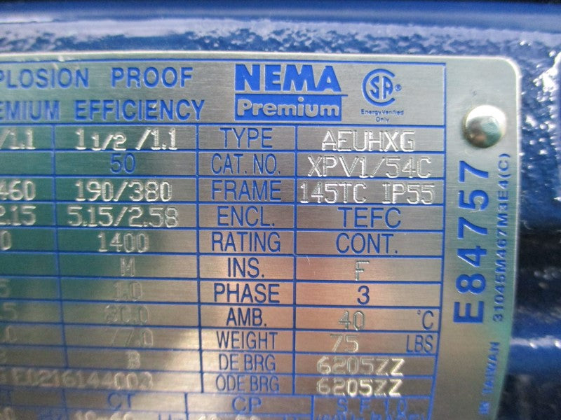 TECO XPV1/54C AEUHXG 230/460V 4.30/2.15A NSNP