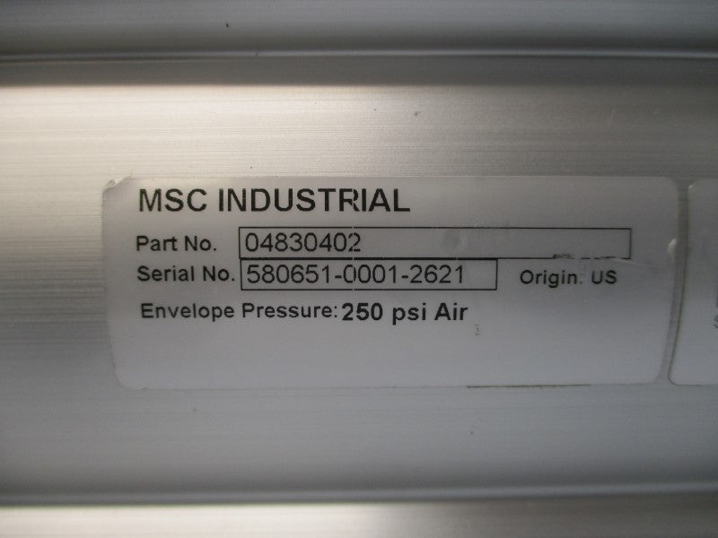 MSC INDUSTRIAL 04830402 250PSI NSNP