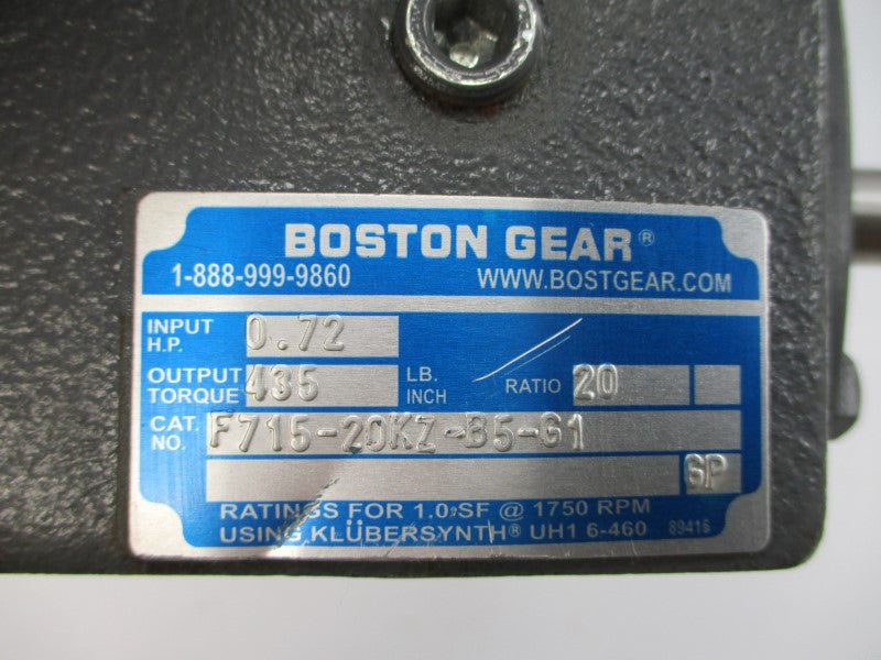 MARATHON ELECTRIC 5K35MNB114A F715-20KZ-B5-G1 208-230/460V 2.1-2.2/1.1A NSNP