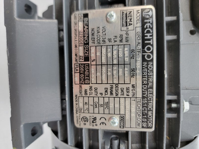 TECHTOP GR3-TF-71B3-6-B-D-.5 230/460V 1.96/0.98A NSNP