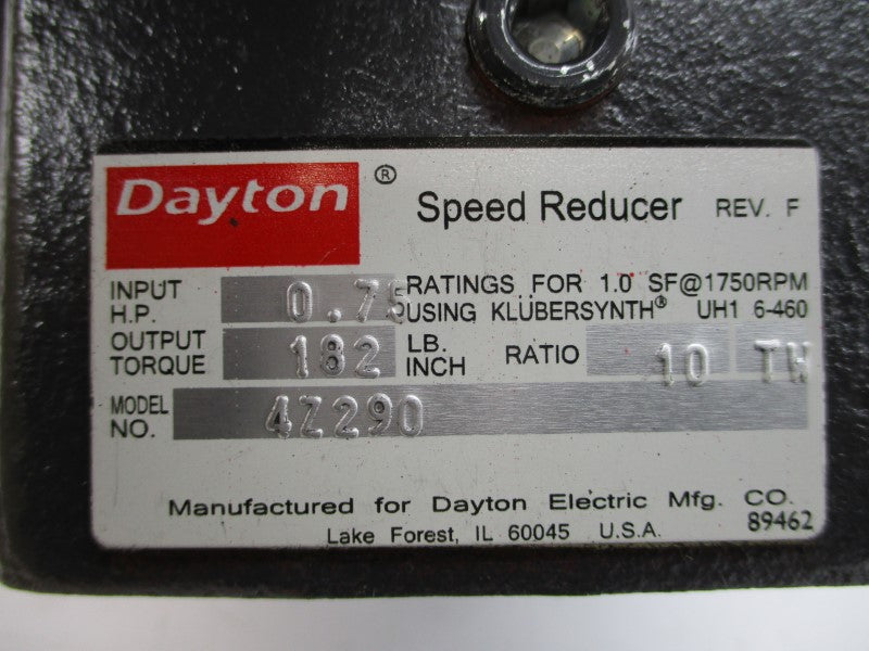 DAYTON 4Z290 NSMP