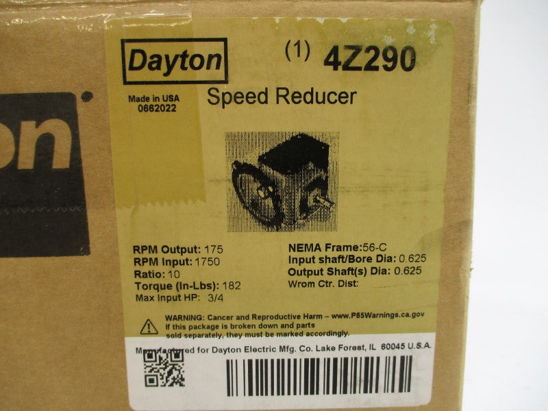 DAYTON 4Z290 NSMP