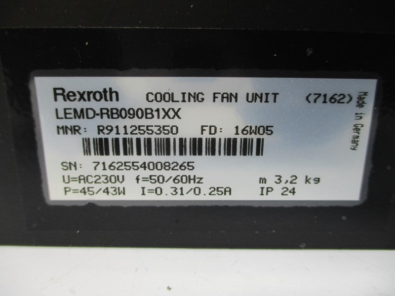 REXROTH LEMD-RB090B1XX R911255350 230VAC 0.31/0.25A NSNP