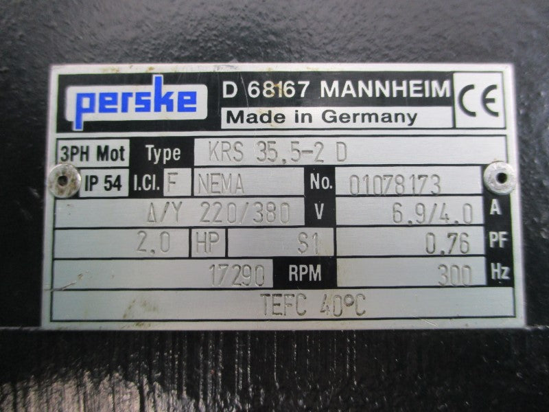 PERSKE KRS35.5-2D 01078173 220/380V 6.9/4.0A NSNP