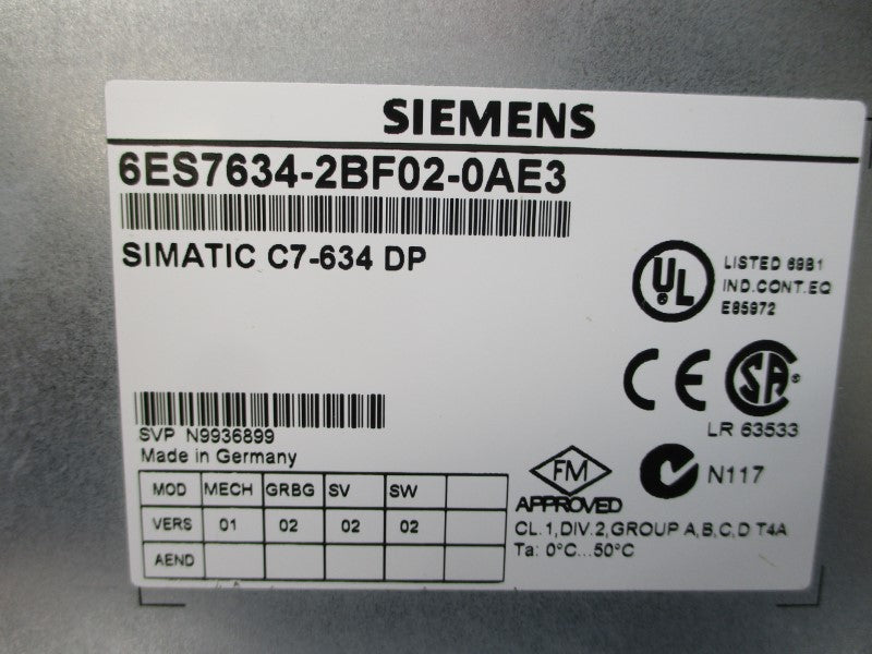 SIEMENS 6ES7634-2BF02-0AE3 24VDC 1.0A NSMP