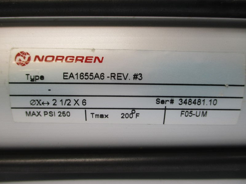 NORGREN EA1655A6-REV.#3 250PSI NSNP