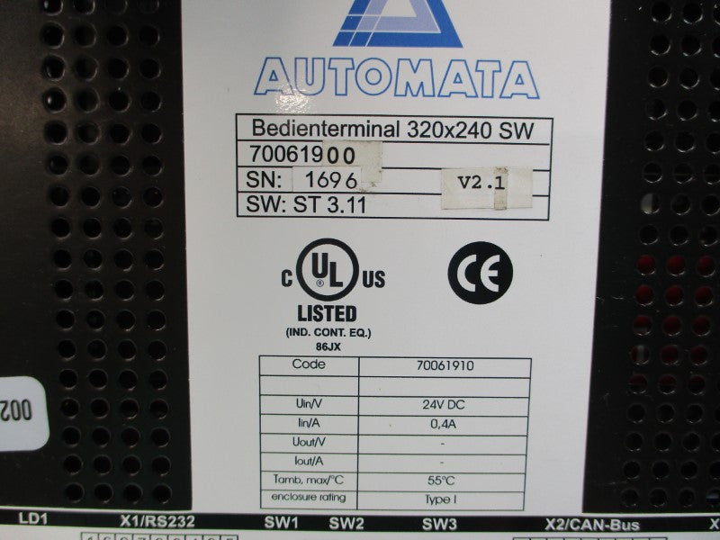 AUTOMATA 70061900 24VDC 0.4A UNMP