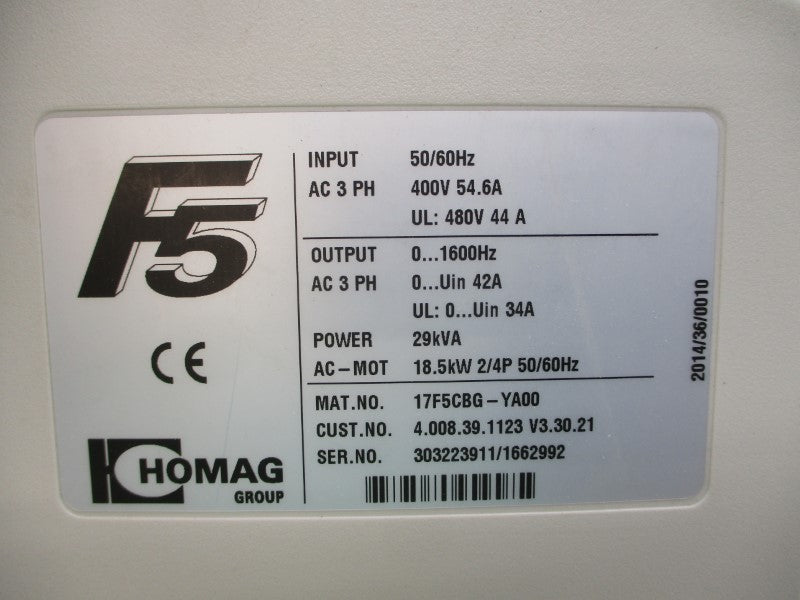 KEB 17F5CBG-YA00 400VAC 54.6A NSMP