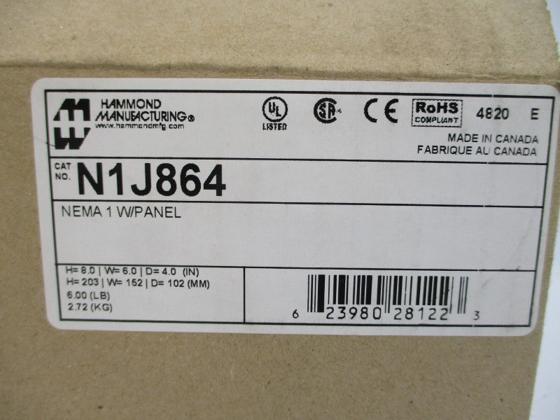 HAMMOND MANUFACTURING N1J864 NSMP