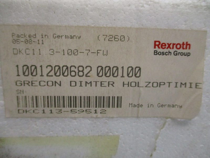 REXROTH DKC11.3-100-7-FW R911279432 200-480VAC 40A NSMP