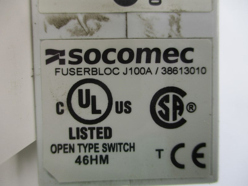 SOCOMEC 38613010 600VAC 100A NSMP