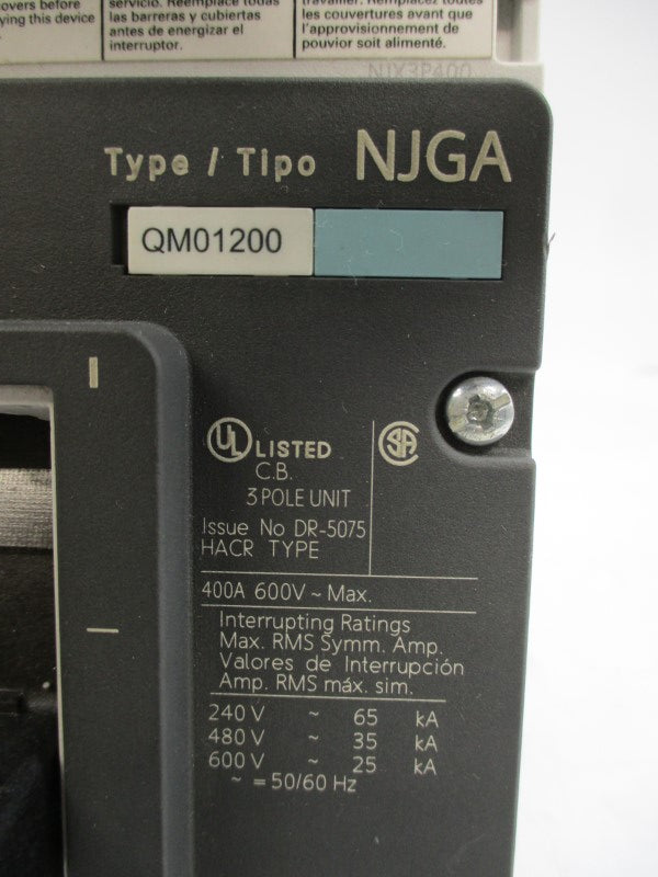SIEMENS NJX3P400 600V 400A NSNP