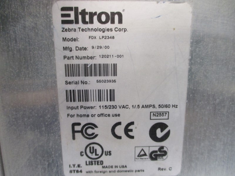 ELTRON 120211-001 FDXLP2348 115/230VAC 1/.5A UNMP