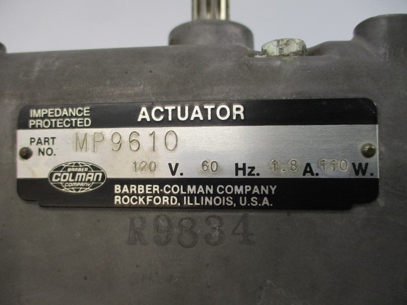 BARBER-COLMAN MP9610 120V 1.8A UNMP