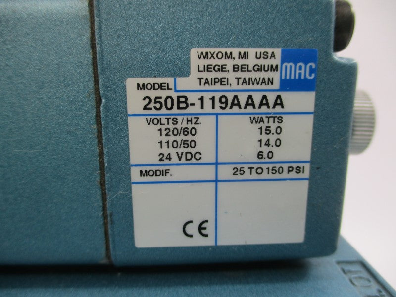 MAC 59B-12-119AA 110/120V 20-150PSI NSNP