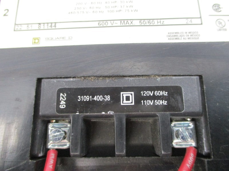 SQUARE D 8536SFO1H30S SER. A 110/120V 45-135A NSNP