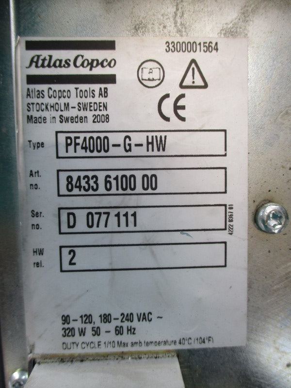 ATLAS CAPCO PF4000-G-HW  240VAC UNMP