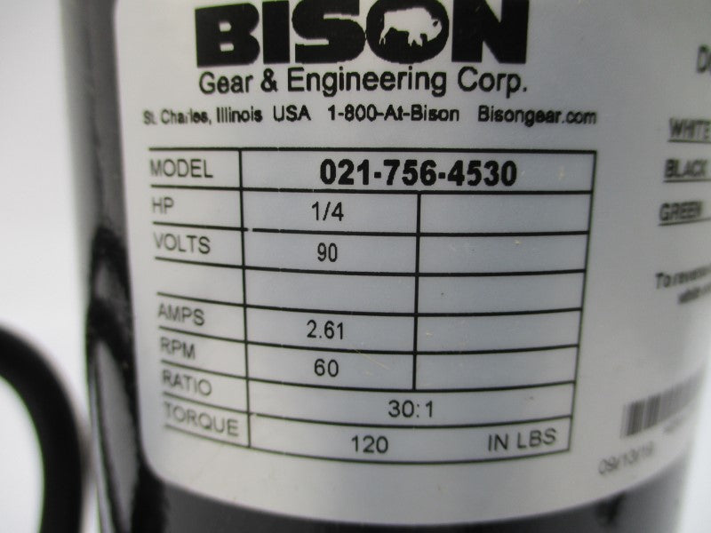 BISON 021-756-4530 SER. 756 90VDC 2.61A NSMP