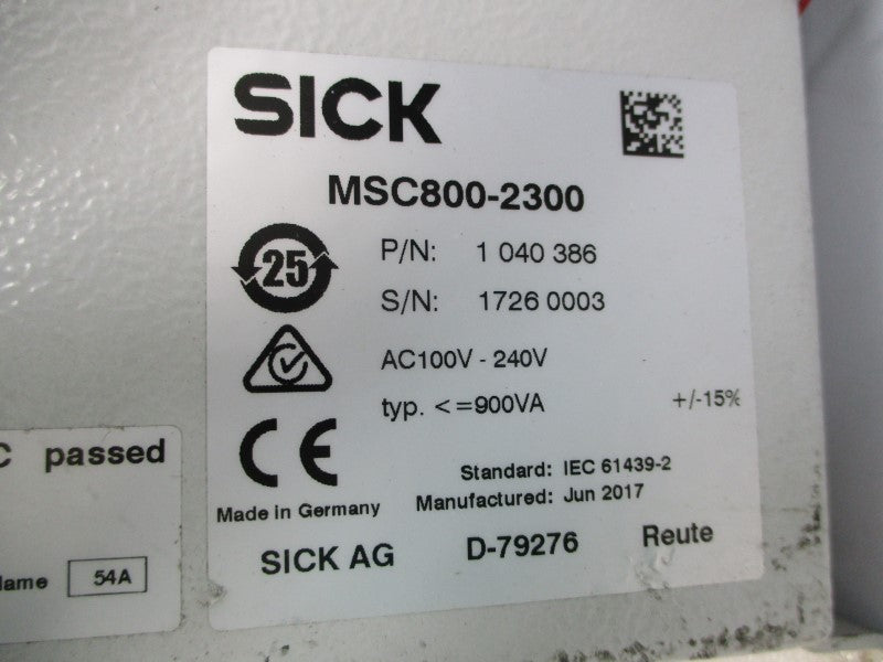 SICK MSC800-2300 1040386 100-240VAC UNMP
