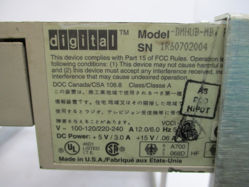 DIGITAL DMHUB-MB DECHUB900 220-240VAC 12.0/6.0A UNMP