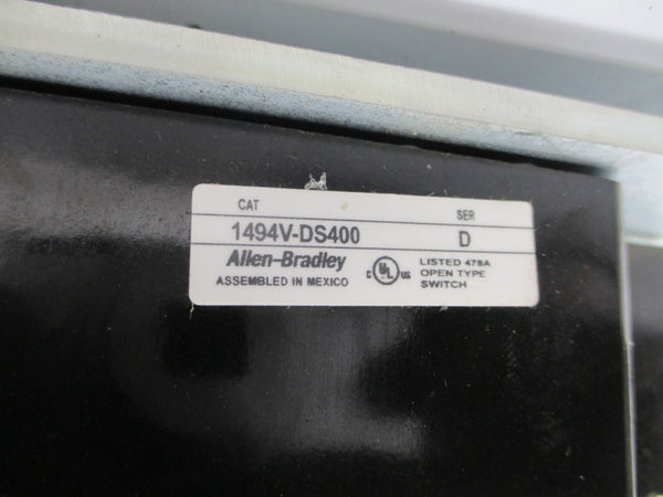 ALLEN BRADLEY 1494V-DS400 SER. D (AS PICTURED) NSNP